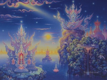 Fantasía Painting - Budismo contemporáneo fantasía 005 CK Cuentos de hadas